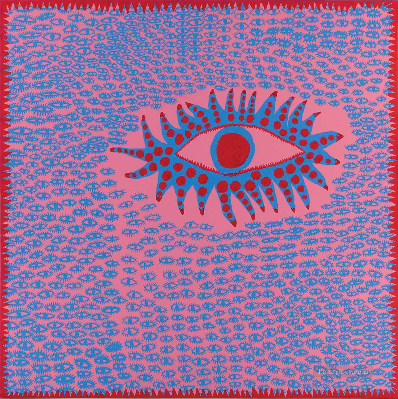 Accumulated Eyes Are Singing 2 Yayoi Kusama Pop art minimalism feminist Oil Paintings
